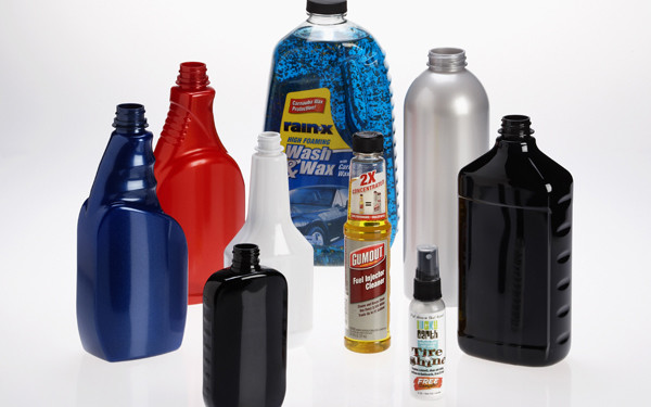 Various Automotive Chemical Bottles