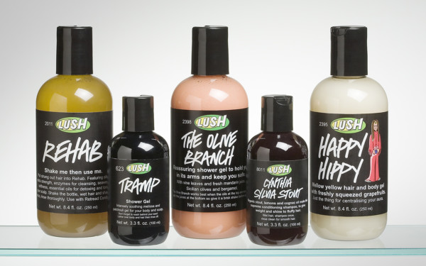 Lush Personal Care Bottles