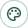 Color palette icon with a small paint dab, suggesting art or creativity