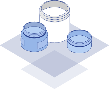 Illustration of cannabis bottles