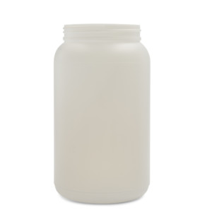1 Gallon Natural HDPE Wide Mouth Round Plastic Jar - 110-400 Neck