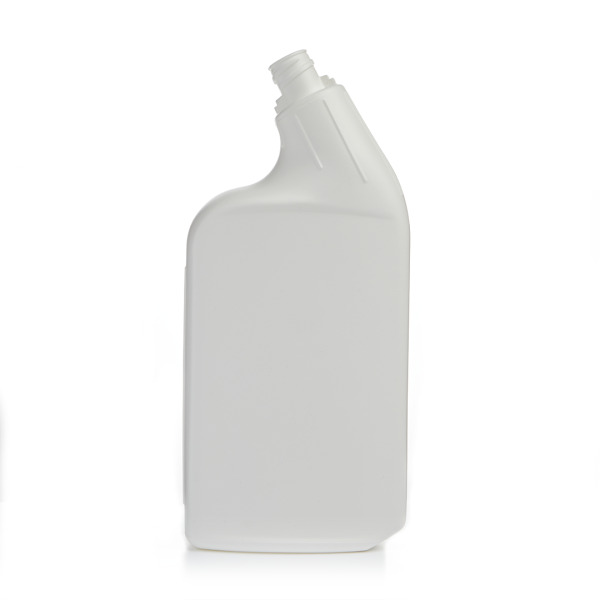 Bouteilles oblongues à col incliné en PEHD