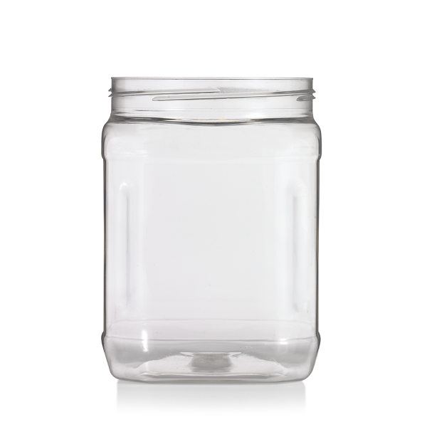 Bouteilles carrées à large ouverture en PET