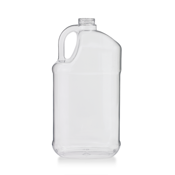Bouteilles carrées à poignées en PVC