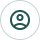 User profile avatar inside a teal circular ring on a light background, serving as an account icon (avatar placeholder).